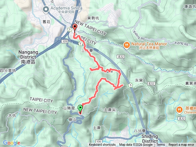 崩山+山豬窟尖西南峰+山豬窟尖+土庫岳+土庫岳東峰+山豬窟尖西北峰+更寮腳山+大豐山預覽圖