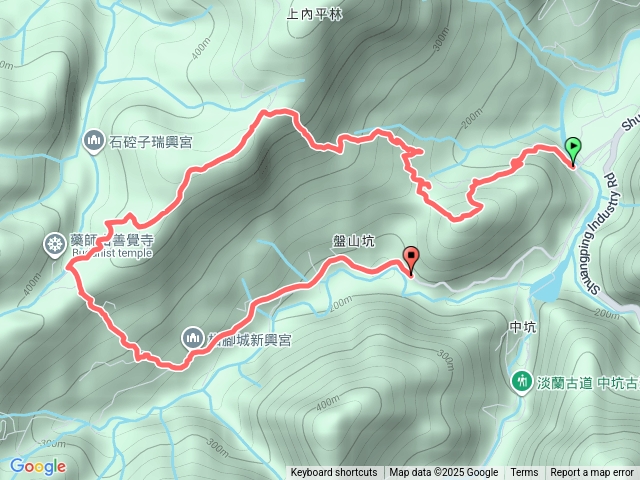 盤山坑山-土地公山-474峰-石硿子越嶺保甲路