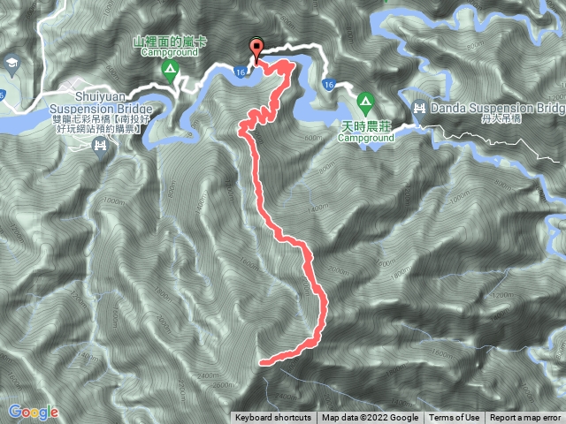 黑黑谷縱走治茆連峰原去回