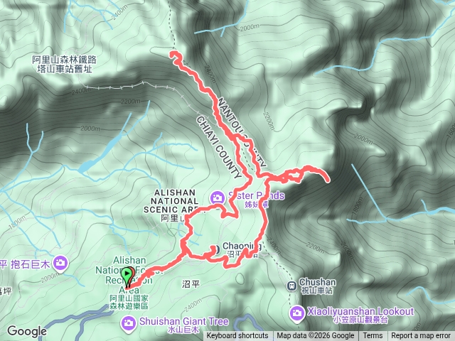 2020-03-22大塔山對高岳O型.gpx預覽圖