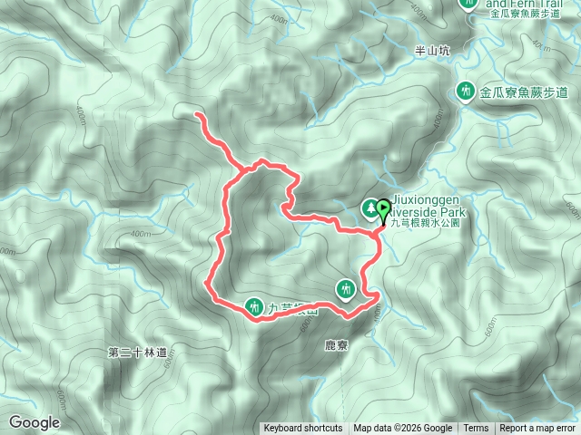 新北坪林芋圓尖-九芎根山西北峰-九芎根山o型