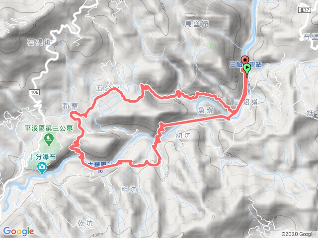 三貂瀑瀑布群順走大坑山步道、魚寮步道