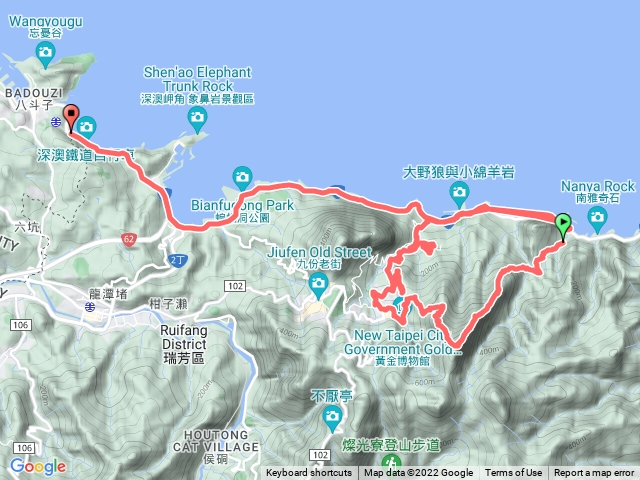 劍龍稜小路直切