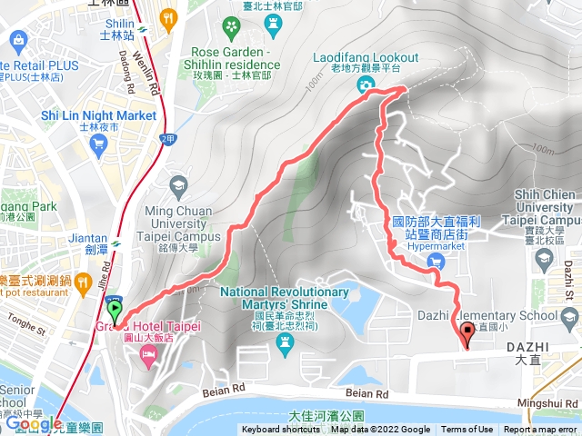 劍潭山登山步道