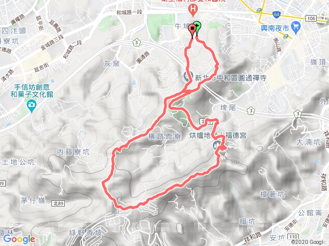 圓通寺 彩蝶社區 烘爐地 o型