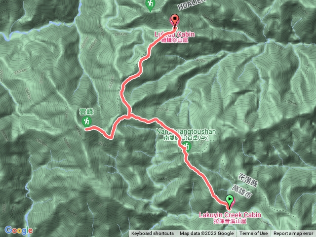 南二段D3/7拉庫音溪山屋至轆轆谷山屋