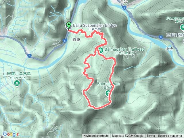 20241117 白毛山O繞 白毛山北峰 1450峰預覽圖