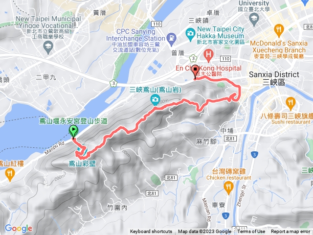 鳶山登山步道（彩色岩壁）20230424