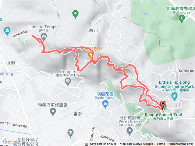 鳳崎落日登山步道8字〇繞