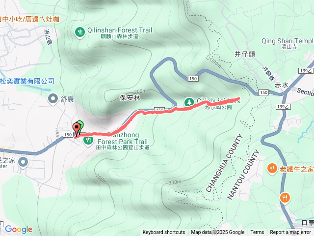 田中森林公園走赤水崎公園來回預覽圖