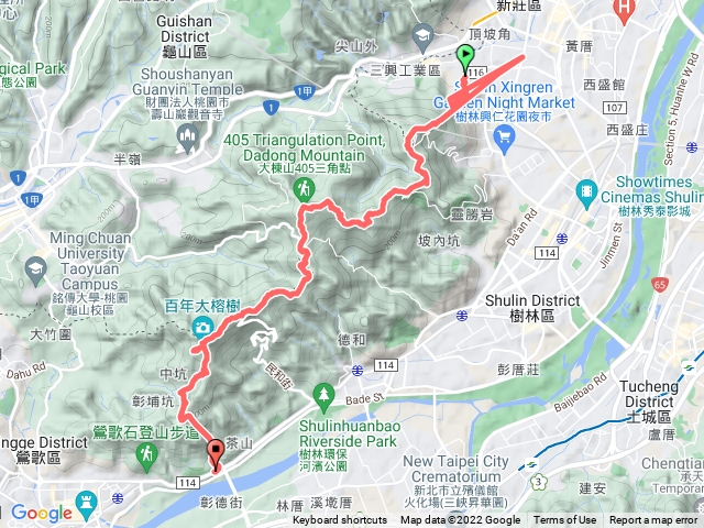 迴龍縱走至鶯歌大榕樹下阿四坑
