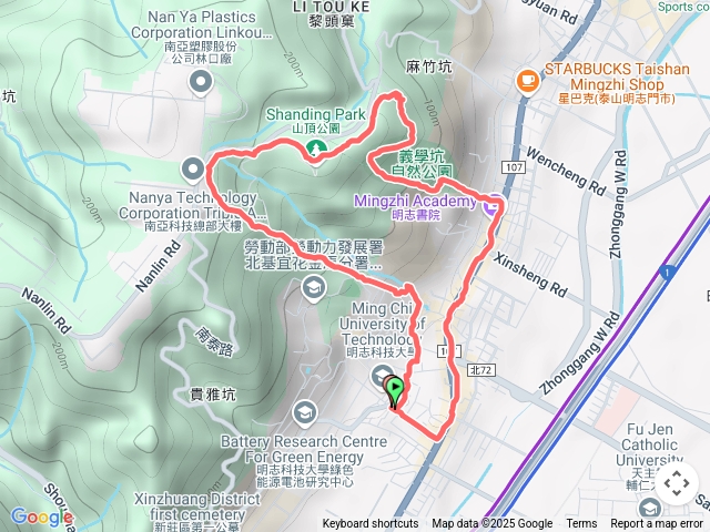 頂泰山嚴山頂公園明志書院明志科大環狀