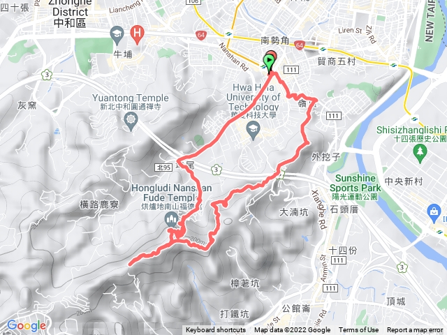 外挖子山連走南勢角山