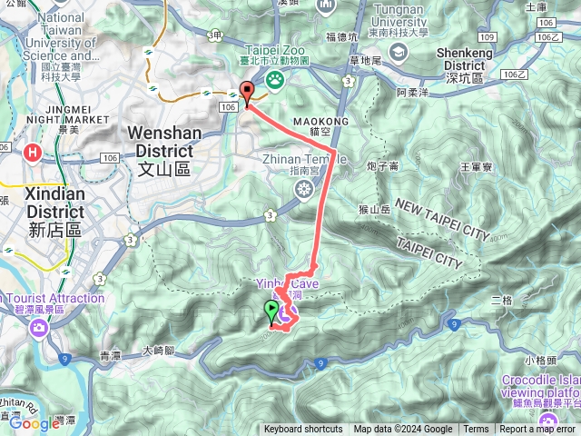 2024.11.19 銀河洞越嶺步道& 樟湖步道-貓空纜車站-指南宮纜車站-動物園纜車站預覽圖