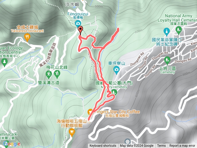 20240706士林風櫃嘴內雙溪山石門嶺古道石門嶺五指山森林公園O型