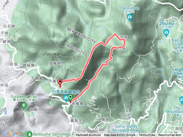 大屯谷南峰西峰西南峰