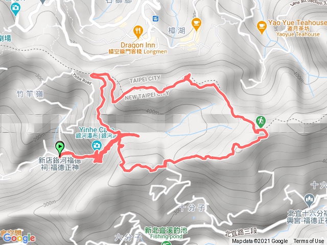 2020-10-09 銀河洞-鵝角格山-三玄宮山-十六分山-四面頭山-六分山 O型