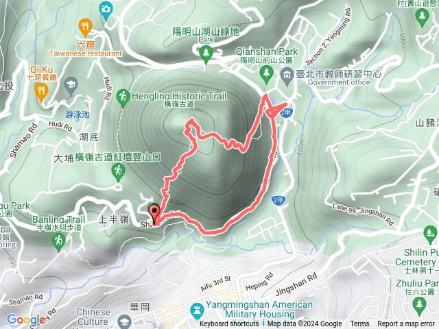 翹臀山  2024 D0604 大埔登山口 → 太子亭→紗帽山→翹臀山→展望台→舉人功名旗座→陳霞林祖母墓園→陳何界石→陽明湖登山口→紗帽路 O 型