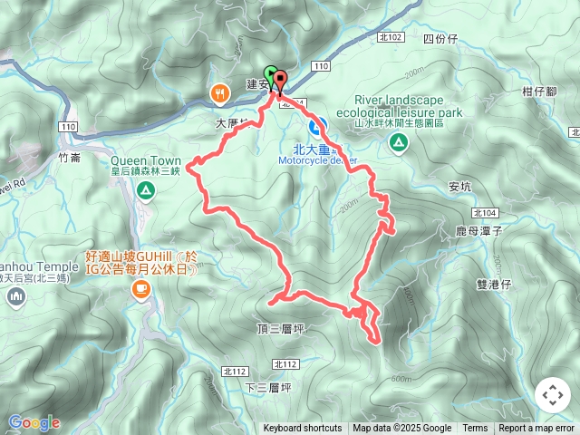 大厝坑山竹崙山麒麟山