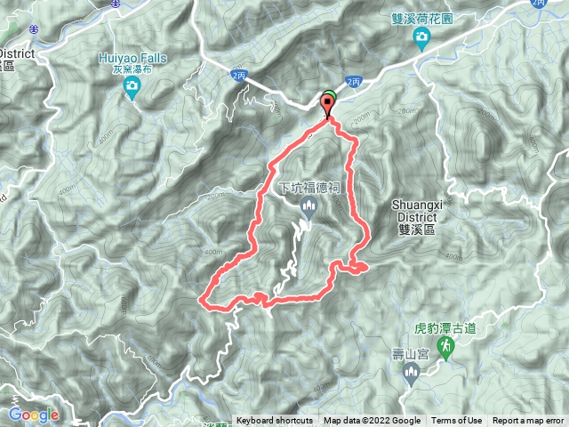 崩山坑古道、中坑古道O走
