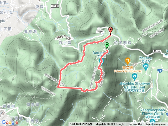 馬鞍-大屯山-主峰+南西峰-二子坪