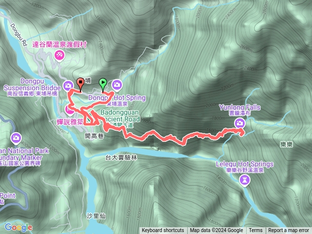 八通關雲龍瀑布步道預覽圖