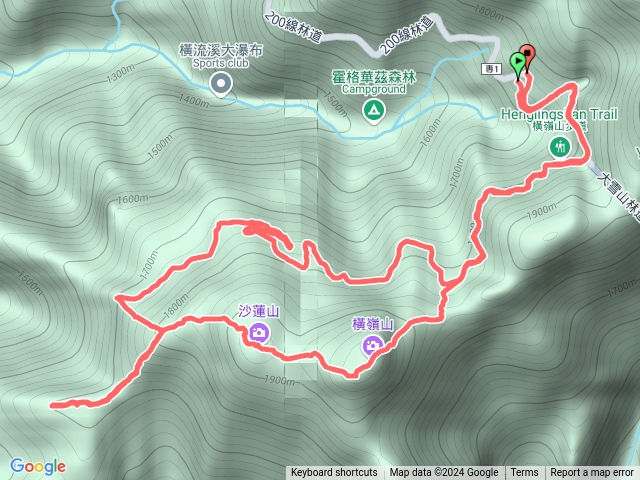 [橫沙笛O型]橫嶺山/沙蓮山/笛吹山預覽圖