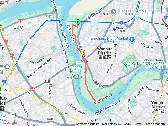 華江河濱公園陪女兒練跑預覽圖