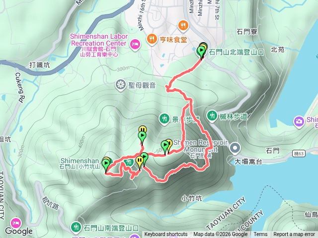 石門山登山口-好漢坡-太平山-清水坑山-石門山-O繞一圈
