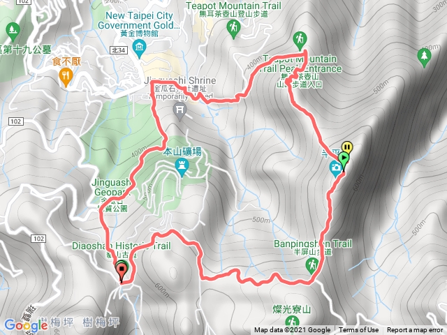 金山福德宮-百二崁-茶壺山-半屏山O型