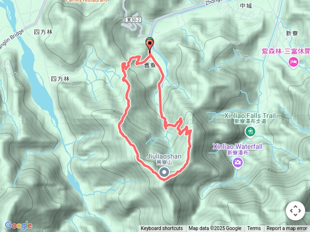 2025/04/04 中山瀑布-舊寮山-舊寮西北峰-舊寮山北峰-松櫻秘境O繞