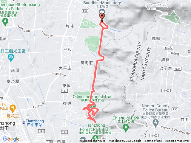 長青自行車道、麒麟山森林步道