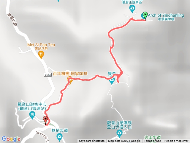 20211128硬漢嶺下楓櫃斗>遊客中心