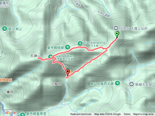 皇帝殿東-》西走O型路線預覽圖