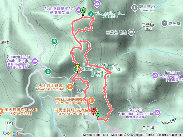 觀音山小北插-大峭壁-北橫-硬漢嶺