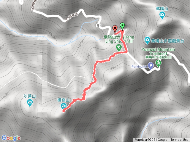 橫嶺山步道登頂