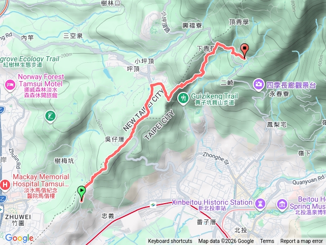 台北大縱走第一段至清天宮