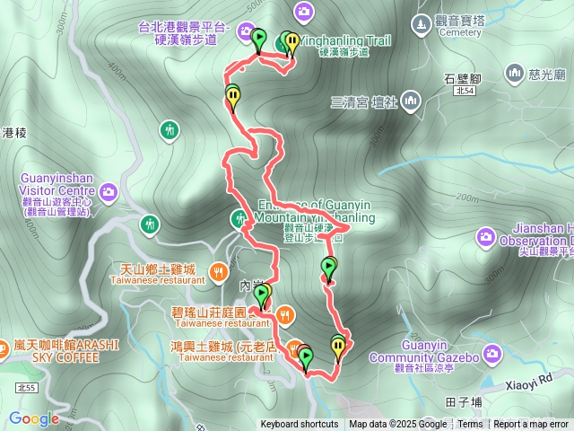 小北插-鷹仔尖-大崩壁-硬漢嶺