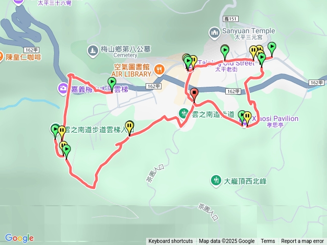 太平雲梯-雲之南道步道-太平老街-孝子路步道