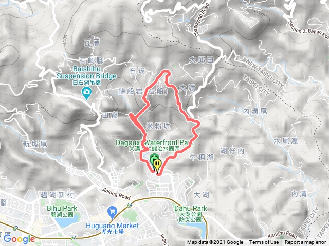 大溝溪龍船岩石崁山