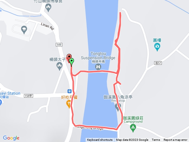 雲林古坑 桶頭攔河堰步道