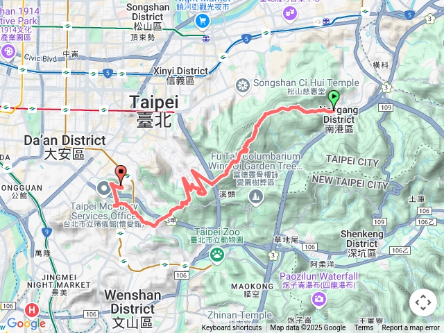 【任務一】2025臺北大縱走第六段：中華科技大學至捷運麟光站202503021457