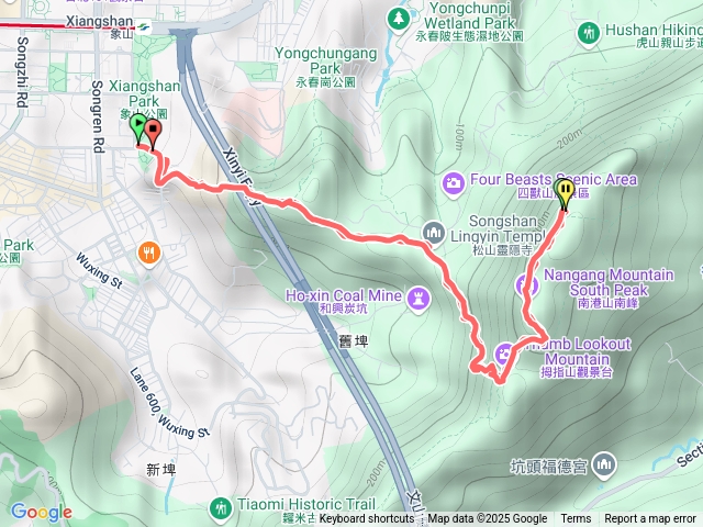象山公九五峰來回