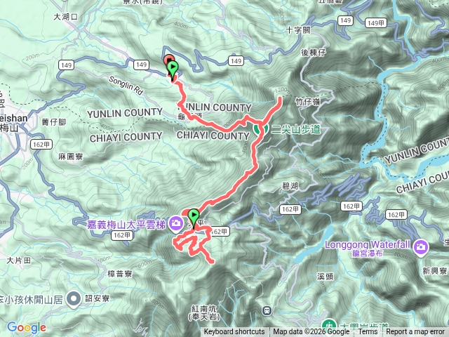 梅山，華山遶一圈