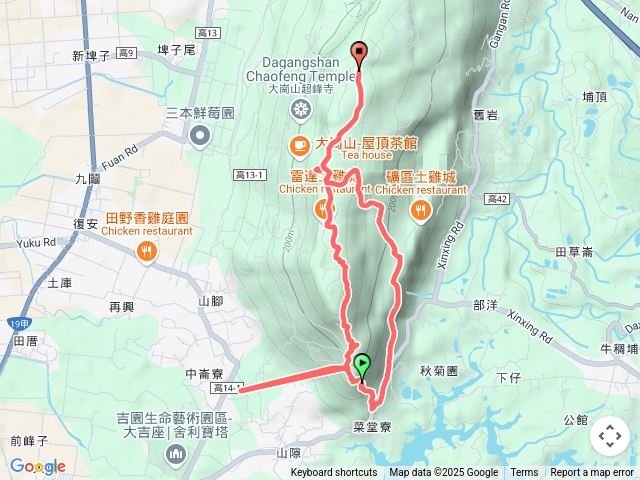 大崗山南峰.虎距峽谷.崗南砲穹窖O繞