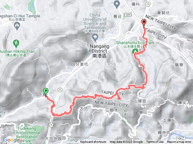 下寮橋 倒照湖山 大坑山西峰 大坑山 三腳木山西峰 三腳木山 舊莊