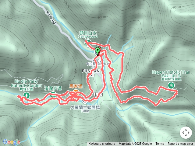 2025-01-31 烏來福山大羅蘭溪溪畔古道、水圳步道健行