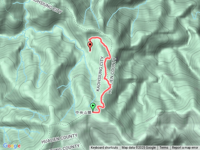 世新谷D2，3323北稜下拉庫音溪東支流營地
