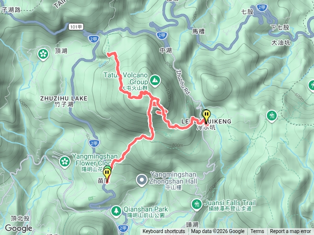七星山三進三出-苗圃、小油坑、冷水坑預覽圖