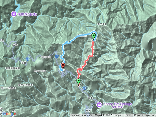 台東戒茂斯上嘉明湖和妹池順登三叉向陽山出向陽遊樂區二日預覽圖